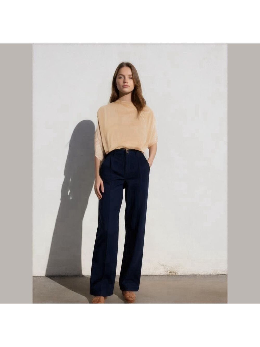 J Crew Classic Twill Chino Navy NWT Size 4 Small